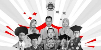 Pamflet bakal calon ketua STKIP PGRI Sumenep yang beredar di media sosial (Dok.