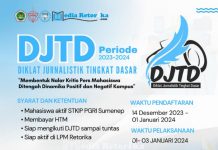 Tinggal Menghitung Hari, LPM Retorika Bakal Gelar Diklat Jurnalistik Tingkat Dasar