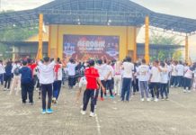 500 Mahasiswa STKIP PGRI Sumenep, Meriahkan Aerobic Colour Party