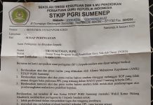 Kepala UPPL STKIP PGRI Sumenep dapat Kartu Kuning dari Pimpinan